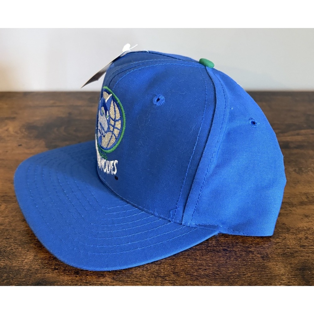 Vintage Minnesota Timberwolves Pro Star Hat Snapback Brand New w/ Tags Blue - Picture 4 of 12